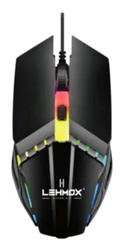 Mouse Rgb Gamer Com Fio Para Computador Luminoso Ergonômico