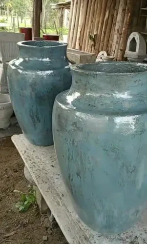 Vaso de concreto estilo vietinamita 
