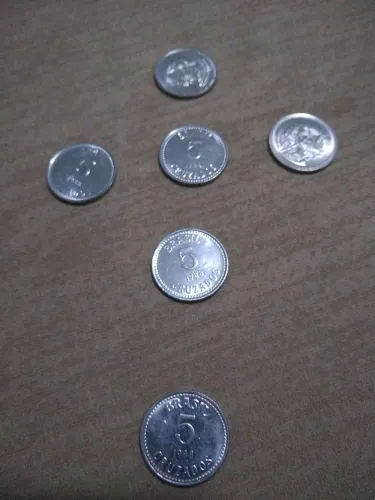 Moedas Brasileiras 5 Cruzados