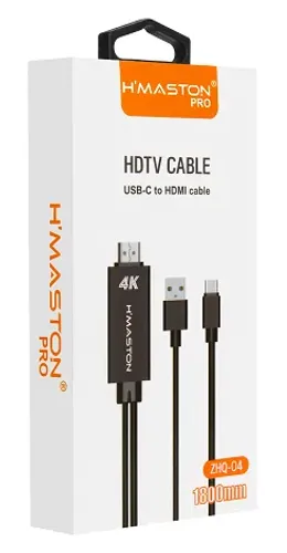 Cabo Adaptador Tipo C Para Hdmi Usb C P/ Notebook Smartphone