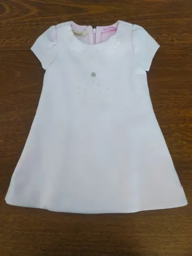 Vestido Infantil Rosa Com Coroa da 1+1 - Tamanho 4 Anos