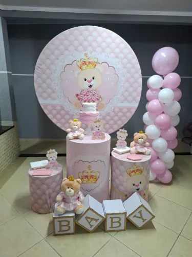 Decoração Festa Infantil Ursinha Princesa
