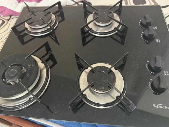 Tripla chama Cooktop 4 Bocas Fischer diferenciado