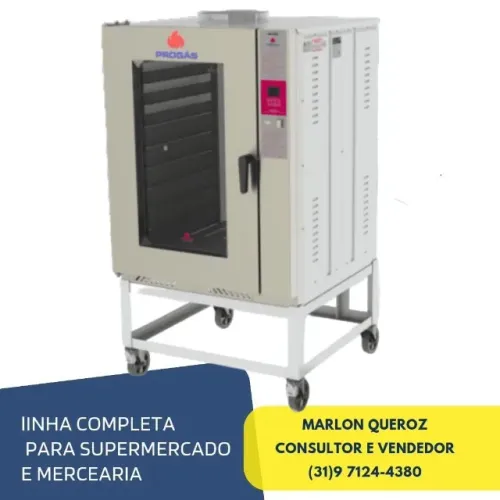 Forno Turbo 8 Esteiras a Gás Progas Novo