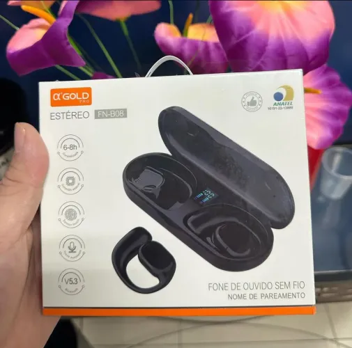 Fone de Ouvido Bluetooth Estéreo FN-B08 Sem Fio - Novo