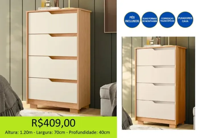 Comoda para quarto 