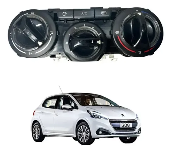 Painel Comando Ar Condicionado Peugeot 208 2013 2015