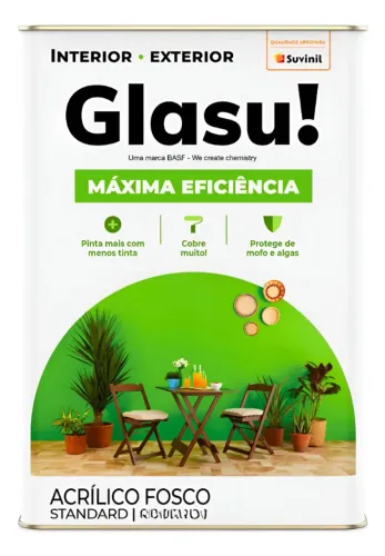 Tinta Suvinil Acrílica Máxima Eficiência 18 Litros Glasu 