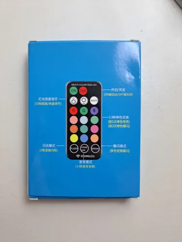 Lâmpada RGB LED Multicolorido