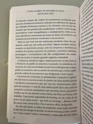 Livro Como surgem as emoções e como administrá-las?