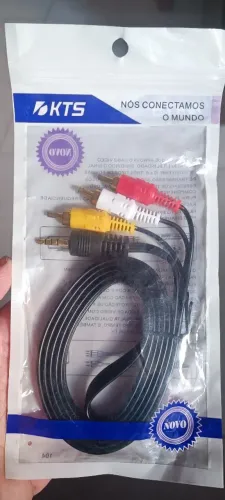 Cabo AV/RCA + P2 para TV e outros dispositivos
