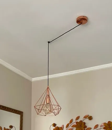 Lustre Pendente Cobre - Leroy Merlim