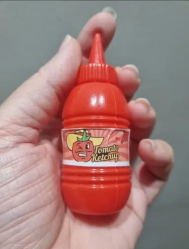 pote de catchup ketchup de brinquedo