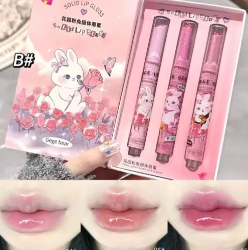 Conjunto Lip gloss hidratante 3 pçs