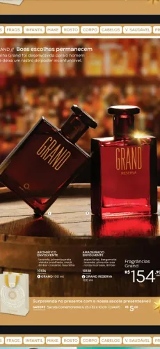Linha de Perfume Grand da Hinode