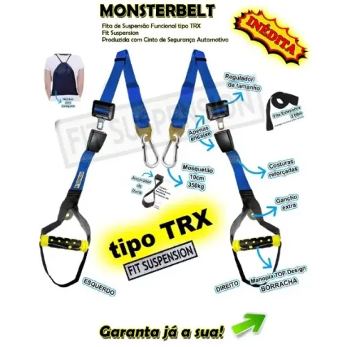 MONSTERBELT M1 Fit Suspension com Regulador de Tamanho tipo TRX