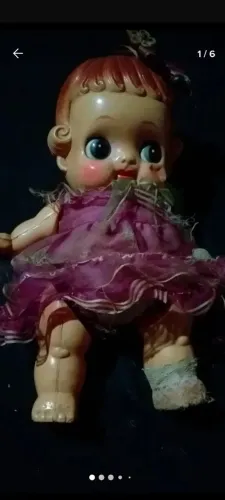 Boneca antiga estilo kewpie celuloide anos 30 40