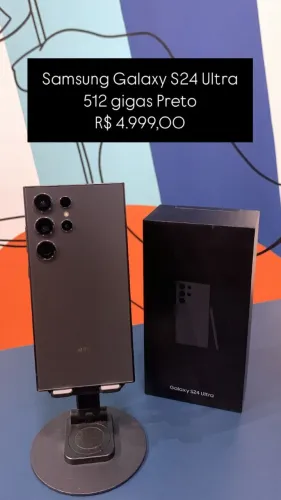 Samsung Galaxy S24 Ultra / 512GB / Preto / R$ 4.999,00
