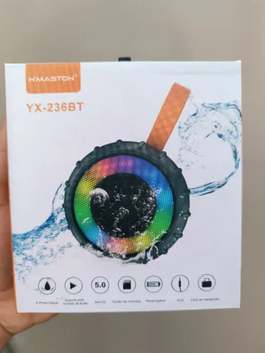 Caixa de Som Bluetooth H'MASTON YX-236BT - Impermeável