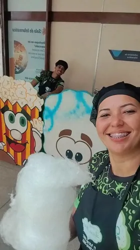 Pipoca e algodão doce para festas e eventos 
