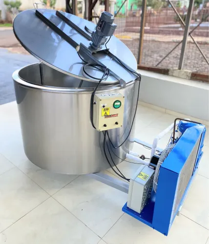 Tanque 500 Litros de Resfriamento em Inox para Açaí, Sorvetes e Sucos Maturação de Caldas