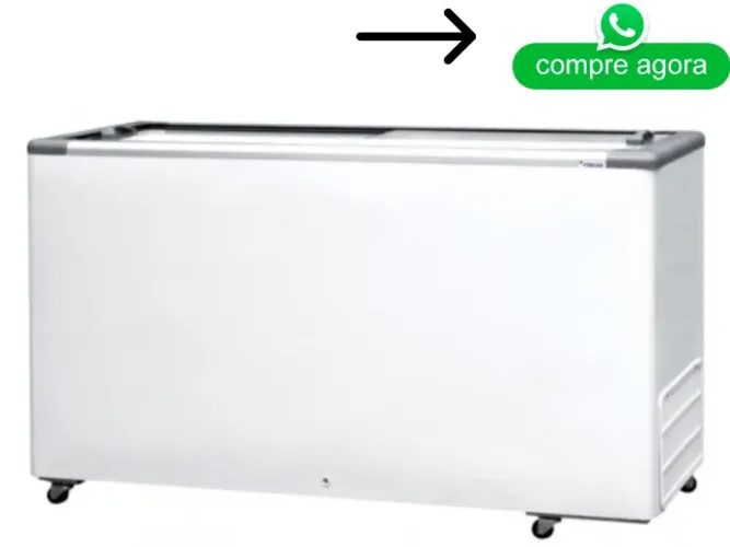 Freezer Horizontal Tampa de Vidro 503L Fricon