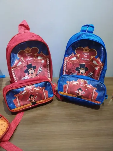 10 kit Mochila e Estojo Circo do Mickey