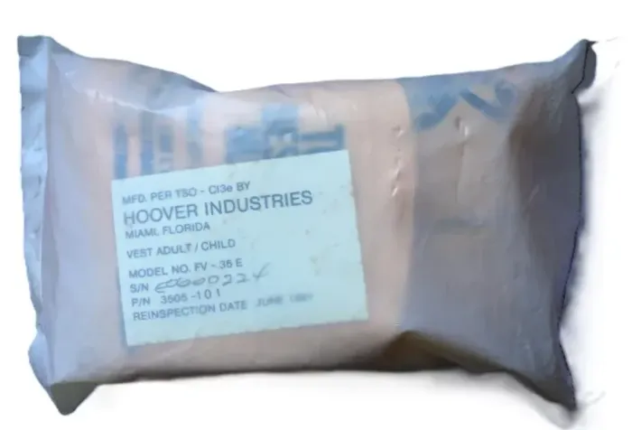 Colete Salva-Vidas Varig Ainda Lacrado Novo Perfeito Estado Vintage