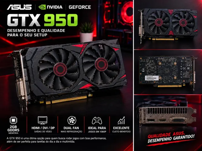 ASUS GTX 950 2GB GDDR5 Dual Fan
