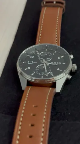 Relógio Boss Masculino Couro Marrom 1514161
