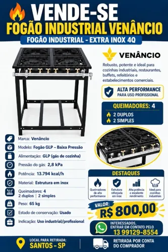 Fogão Industrial Venâncio