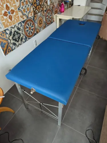Maca portátil azul