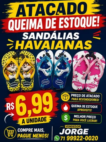 Sandálias Havaianas e Kenner Tênis Nike