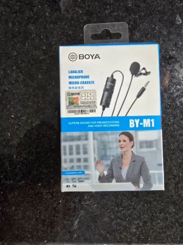 Microfone de Lapela BOYA BY-M1 Original 