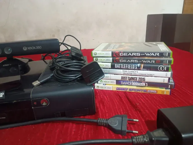 vídeo game ótimo para família completo falta nd tudo novo xbox 360 slim 500gb