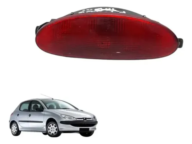 Lanterna Neblina Peugeot 206 2005 Ambos Lados Vermelho