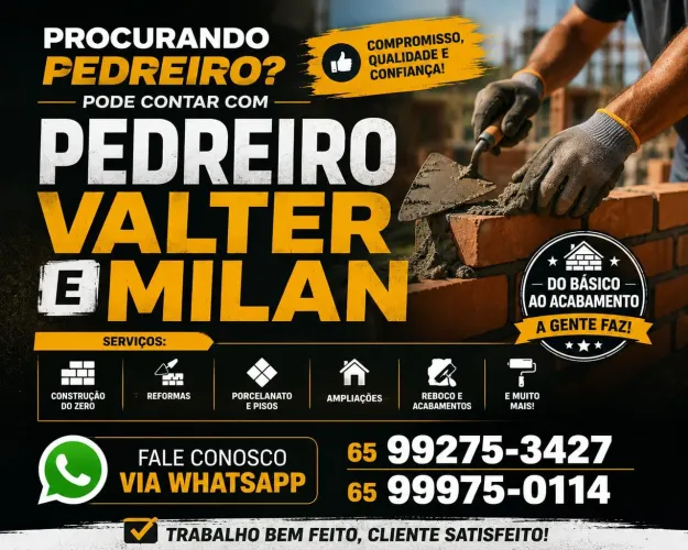 Pedreiro faz tudo