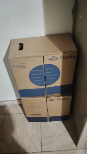 Caixa cabo de rede cat 6 draka