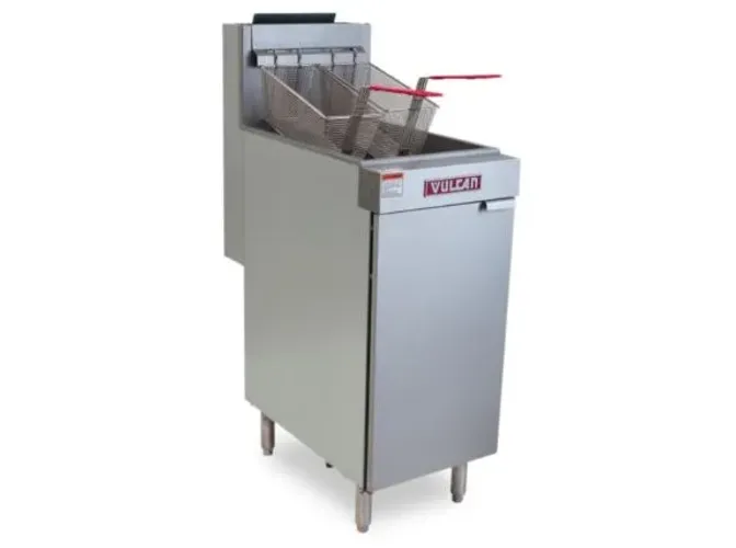 Fritadeira industrial a gás glp com 2 cestos Produção 30kgh Nova 