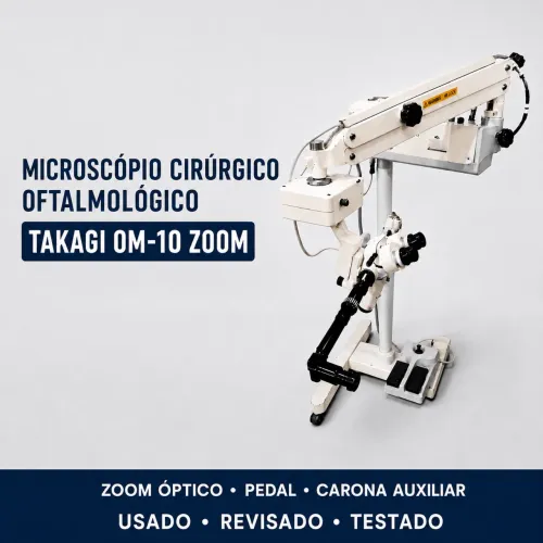 Microscópio Cirúrgico Oftalmológico Takagi OM-10 Zoom Revisado