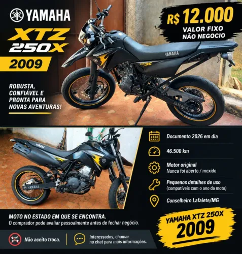 Vendo XTZ250X 2009