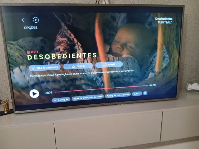 TV LG smart 50' funcionando perfeitamente, vou mudar e inviável levar, 