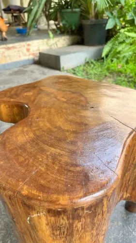 Mesa de Centro Madeira Recuperada Rústica Artesanal