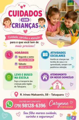 Cuida-se de criança.
