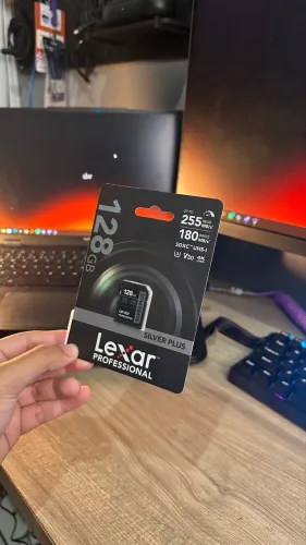 Cartão SD lexar 128 v30 NOVO