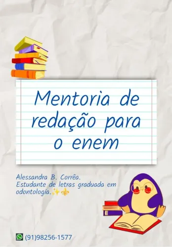 Mentoria de redação para o Enem.