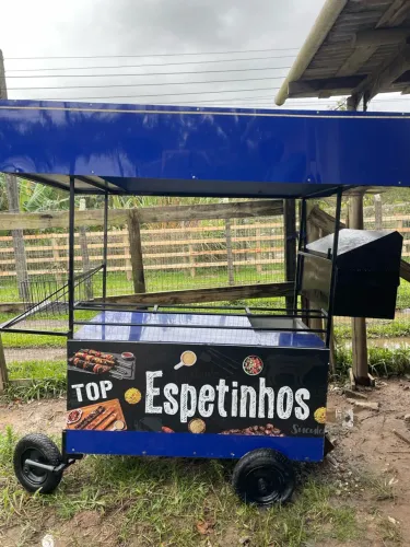 Carrinho de espetinho e carrinho cooler