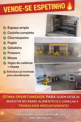 Vende-se espetinho 