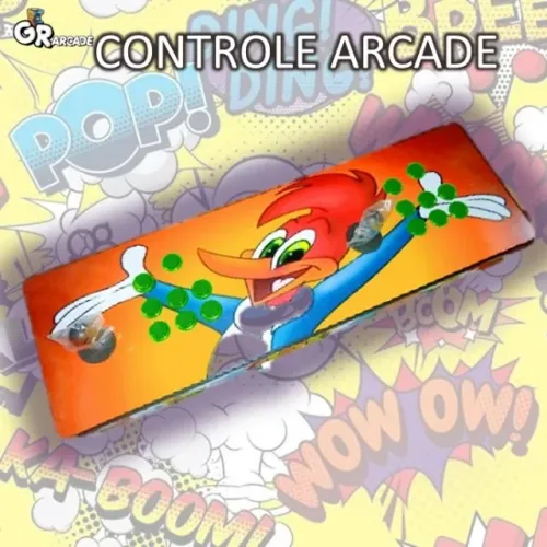 CONTROLE ARCADE PICA PAU PARA TV HDMI - FLIPERAMA EM CASA