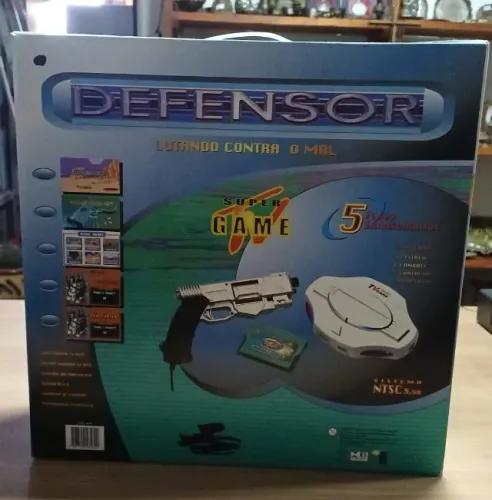 Lote de 5 Vídeo Games Defensor Super Game - NO ESTADO